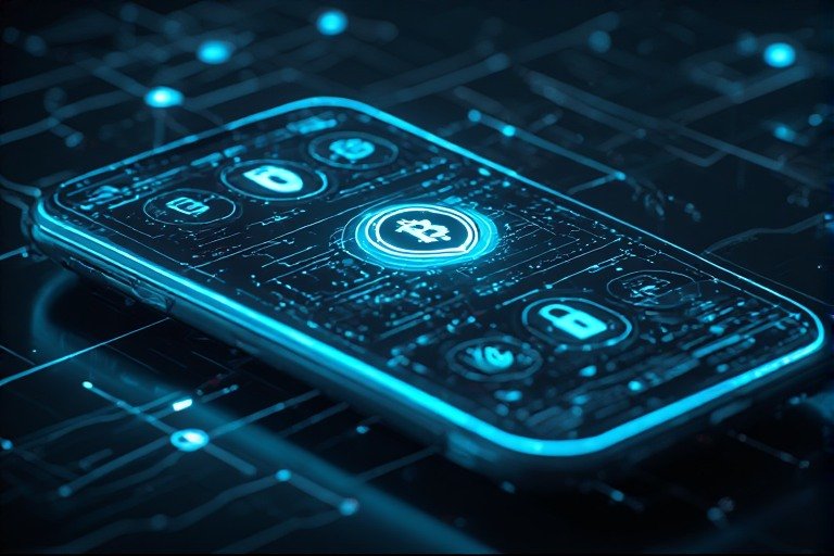 안전한 USDT 전송 프로세스와 보안 지갑 아이콘